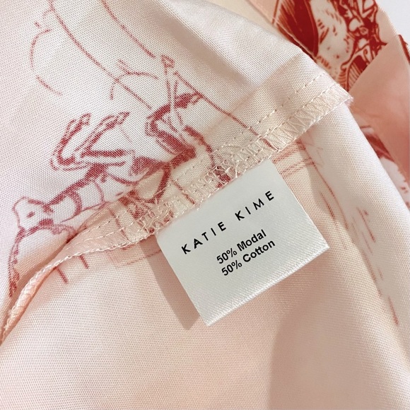 Katie Kime New Holiday Toile Pajama Short Set PJ’s Vintage Retro Size 3XL / 2XL - Picture 13 of 16